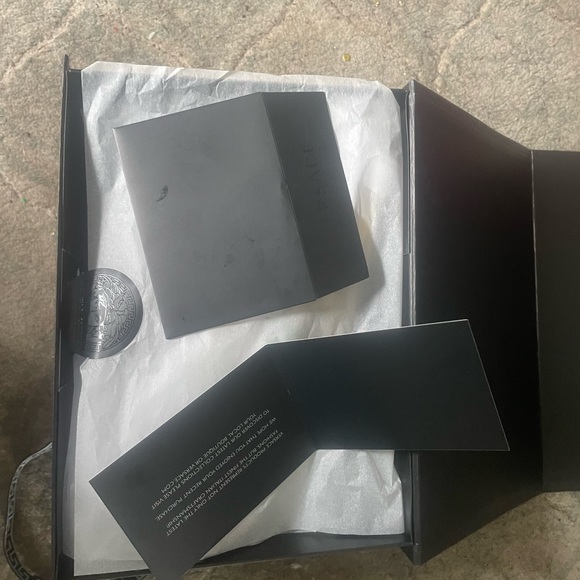 Versace LA COUPE DES DIEUX SLIPPERS BNWT IN PACKAGING with box and card - Picture 2 of 4